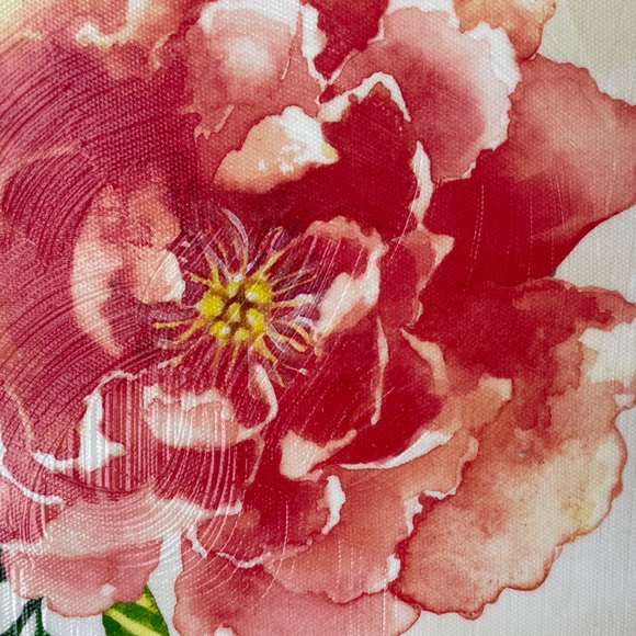 Cute Girls Room Decor, Love Design, Cream/Pink/Green, 12”x12” - Picture 3 of 5